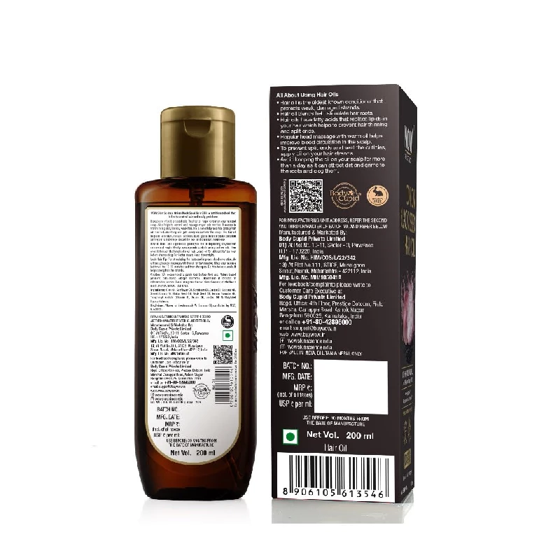 WOW Onion Black Seed Hair Oil - Controls Hair Fall - No Mineral Oil & Silicones, 200 ml-5.webp